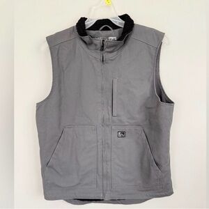 Fintech Gray Vest with Black Collar